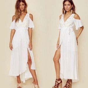 Rahi Cali white wrap dress